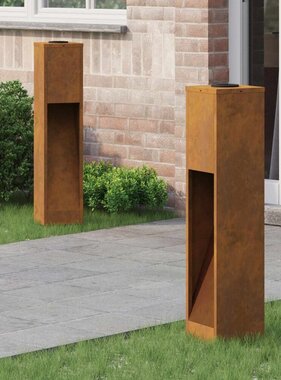 VidaXL Zonne LED Padverlichting 2 pcs Gegalvaniseerd Gegalvaniseerd