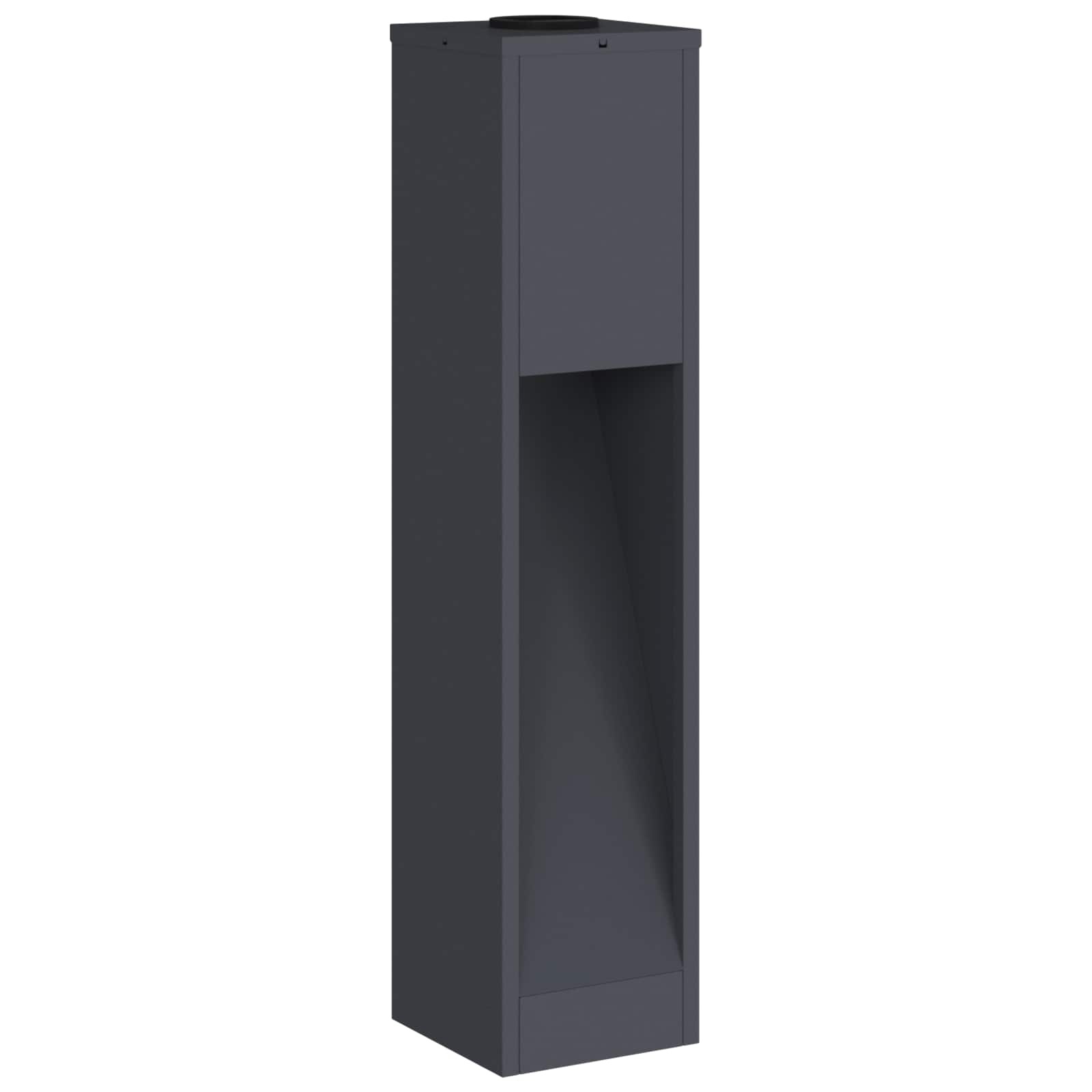 VidaXL Zonne LED Padverlichting 2 pcs Antraciet Koudgewalst staal