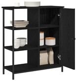 VidaXL Dressoir Zwart Eiken 70 x 30 x 80 cm