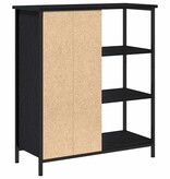 VidaXL Dressoir Zwart Eiken 70 x 30 x 80 cm