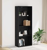 VidaXL Boekenkast Zwart Eiken 60 x 30 x 151,5 cm Bewerkt hout