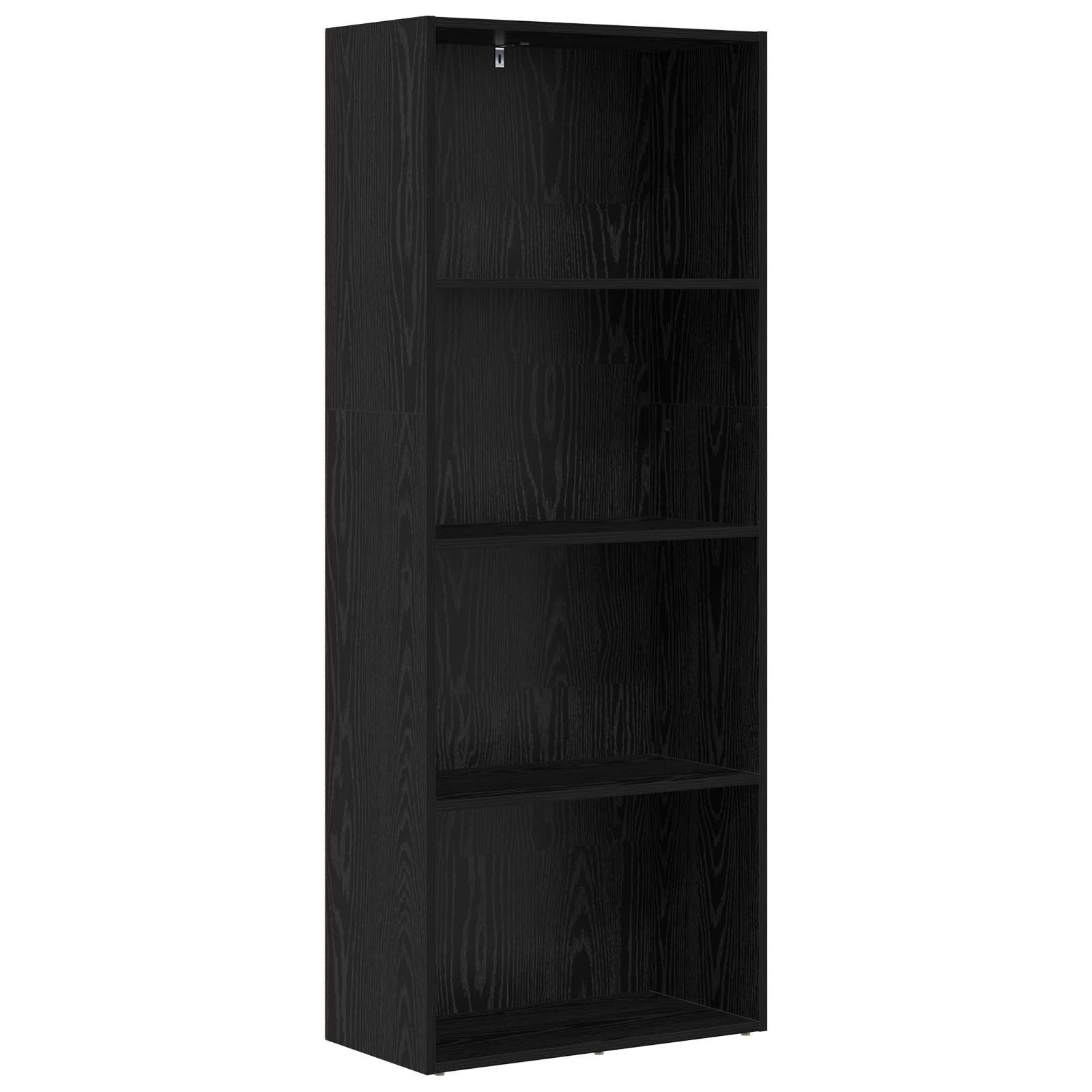 VidaXL Boekenkast Zwart Eiken 60 x 30 x 151,5 cm Bewerkt hout