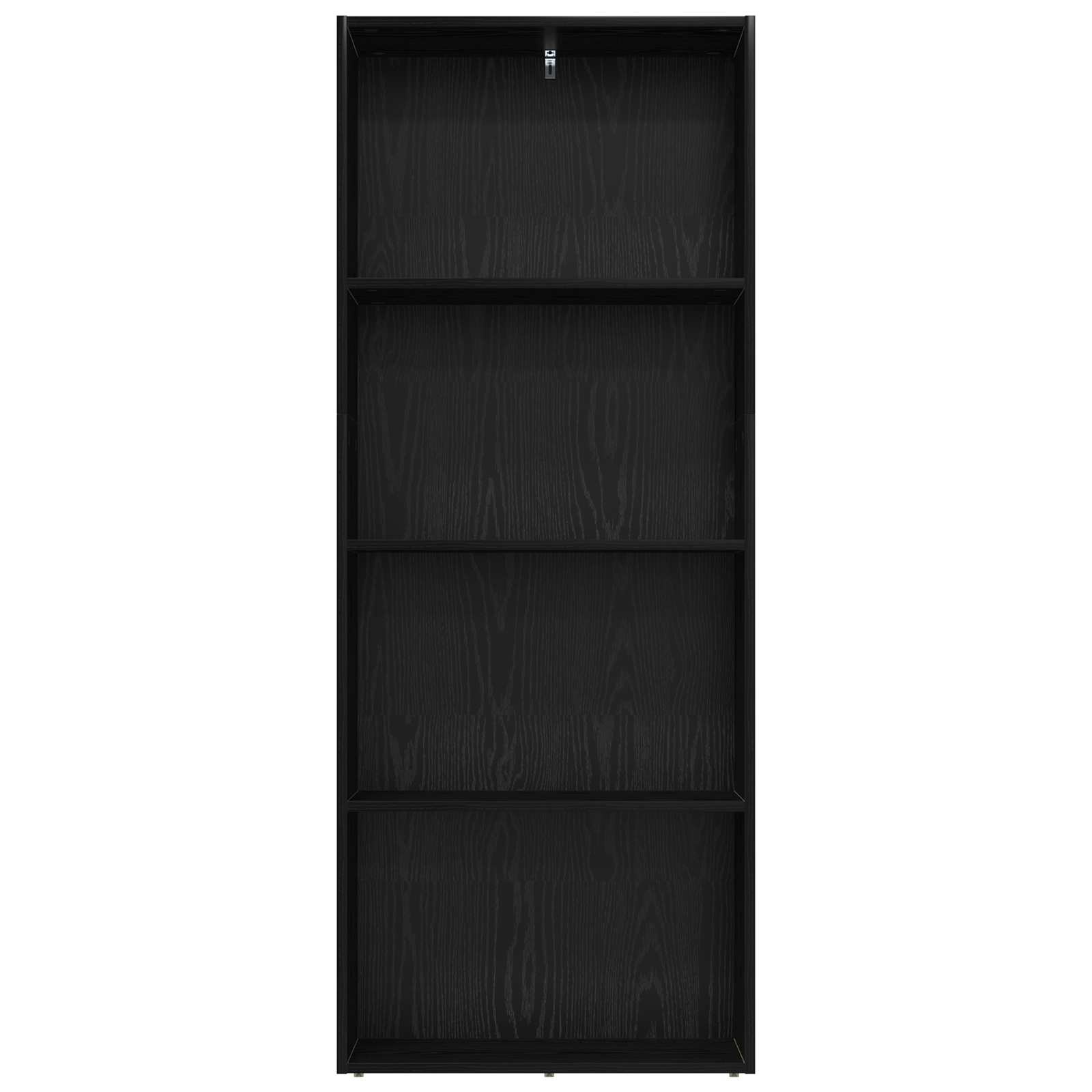 VidaXL Boekenkast Zwart Eiken 60 x 30 x 151,5 cm Bewerkt hout