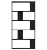 VidaXL Boekenkast Zwart Eiken 80 x 24 x 159 cm Bewerkt hout