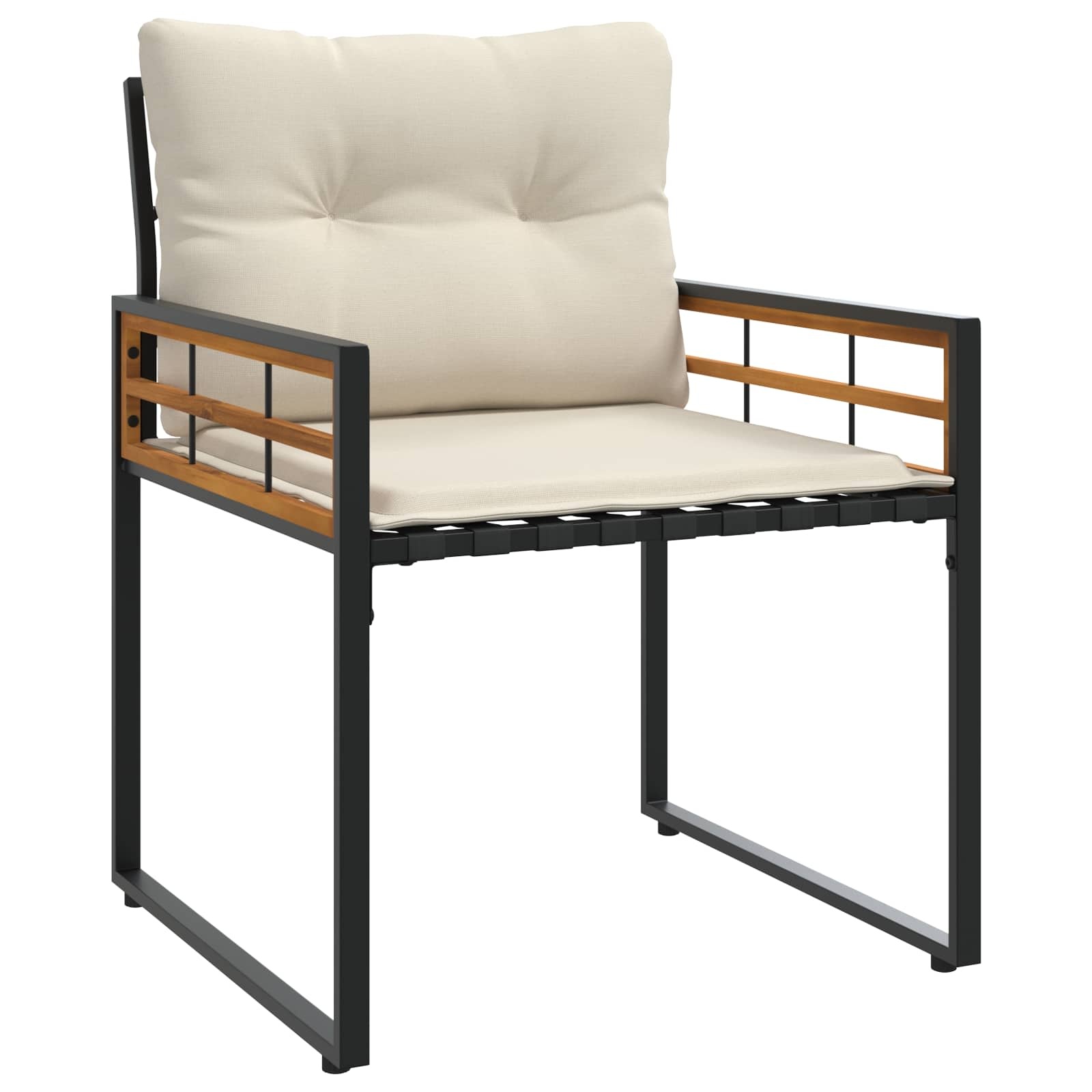 VidaXL Buitenmeubelset met kussen 3 pcs Crème