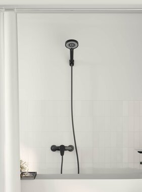 VidaXL Doucheset Zwart G 1 / 2 inch