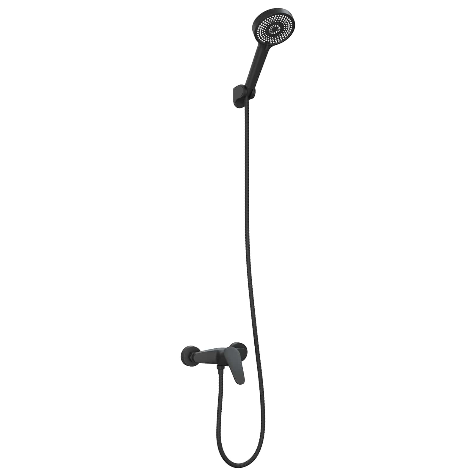 VidaXL Doucheset Zwart G 1 / 2 inch