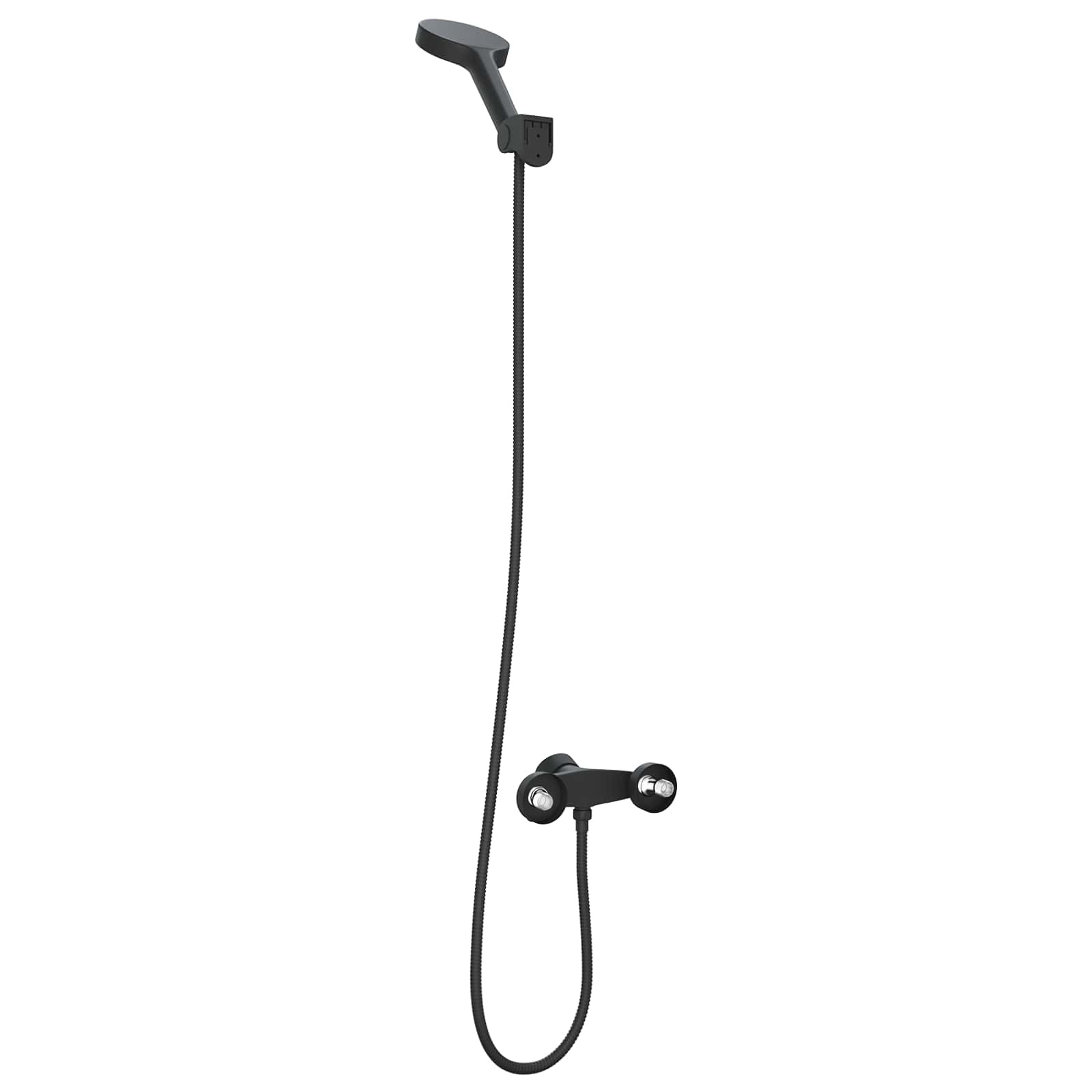 VidaXL Doucheset Zwart G 1 / 2 inch