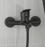 VidaXL Douchemengkraan Zwart G 1 / 2 inch