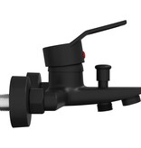 VidaXL Douchemengkraan Zwart G 1 / 2 inch