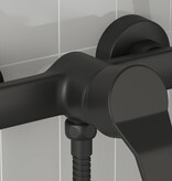 VidaXL Douchemengkraan Zwart G 1 / 2 inch Koper