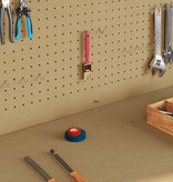 VidaXL Werkbanken met plank Zwart 81 x 41 x 145 cm Bewerkt hout