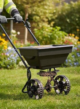 VidaXL Verspreider Zwart 80 x 46 x 75 cm PVC en staal