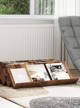 VidaXL Bijzetkast met plank Oudhout 90 x 57,5 x 42 cm Bewerkt hout