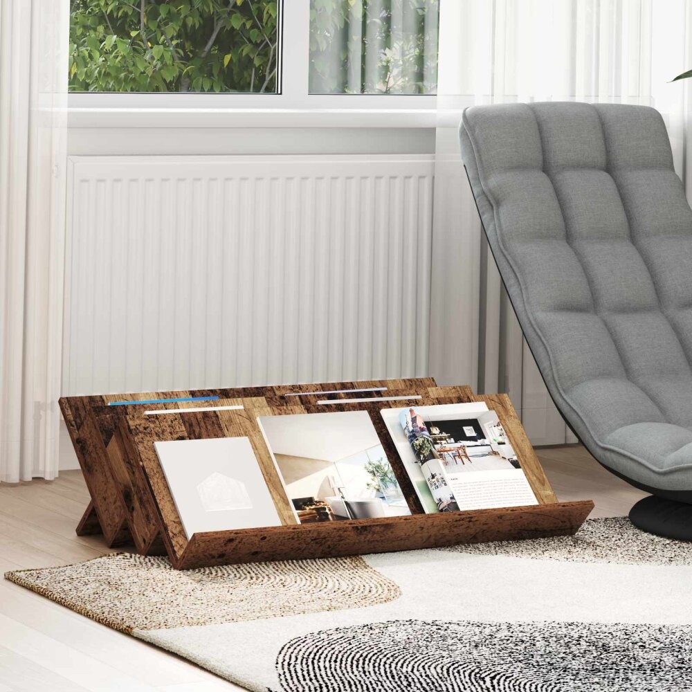 VidaXL Bijzetkast met plank Oudhout 90 x 57,5 x 42 cm Bewerkt hout