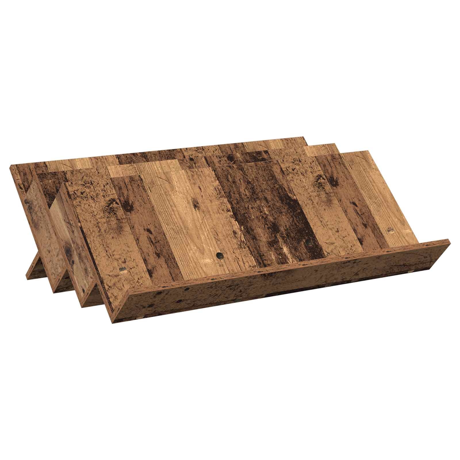 VidaXL Bijzetkast met plank Oudhout 90 x 57,5 x 42 cm Bewerkt hout
