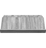 VidaXL Bijzetkast Grijs Sonoma 90 x 57,5 x 42 cm Bewerkt hout