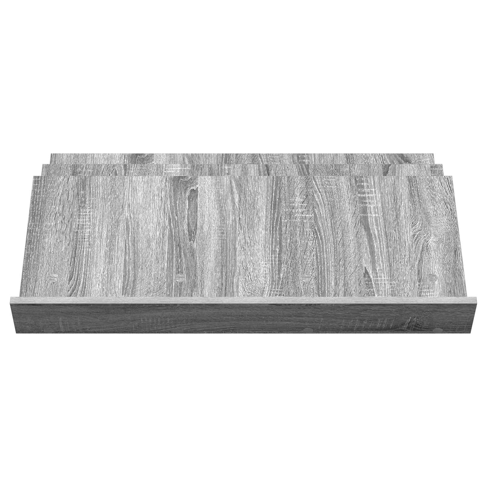 VidaXL Bijzetkast Grijs Sonoma 90 x 57,5 x 42 cm Bewerkt hout