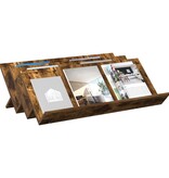 VidaXL Bijzetkast Gerookt eiken 90 x 57,5 x 42 cm Bewerkt hout