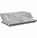 VidaXL Bijzetkast met plank Beton Grijs 90 x 57,5 x 42 cm Bewerkt hout