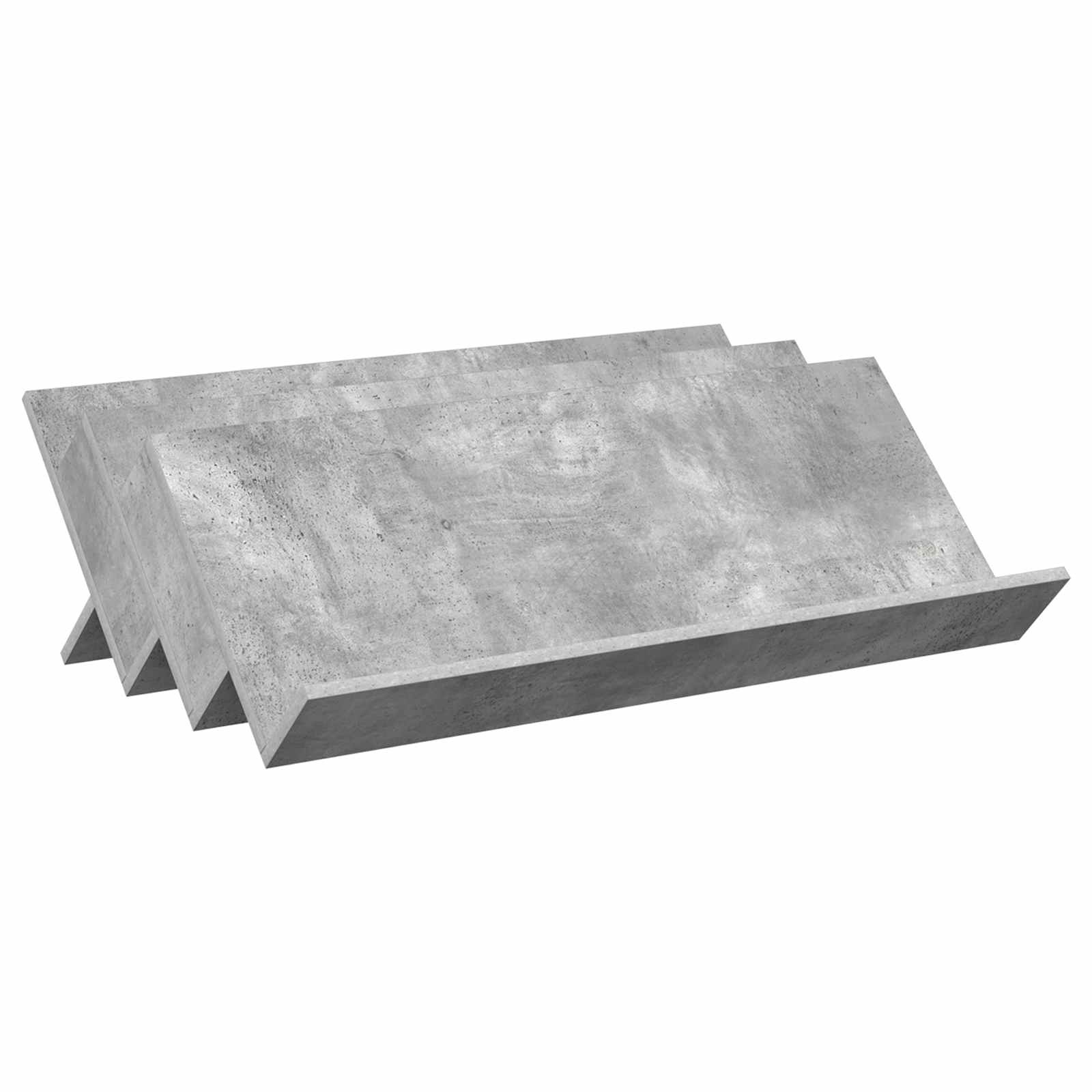 VidaXL Bijzetkast met plank Beton Grijs 90 x 57,5 x 42 cm Bewerkt hout