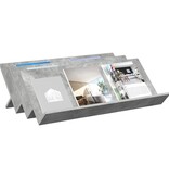 VidaXL Bijzetkast met plank Beton Grijs 90 x 57,5 x 42 cm Bewerkt hout
