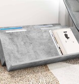 VidaXL Bijzetkast met plank Beton Grijs 90 x 57,5 x 42 cm Bewerkt hout