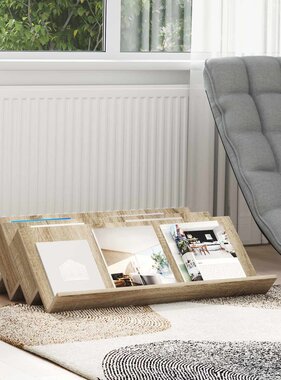 VidaXL Bijzetkast Sonoma Eiken 90 x 57,5 x 42 cm Bewerkt hout