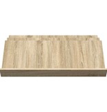 VidaXL Bijzetkast Sonoma Eiken 90 x 57,5 x 42 cm Bewerkt hout