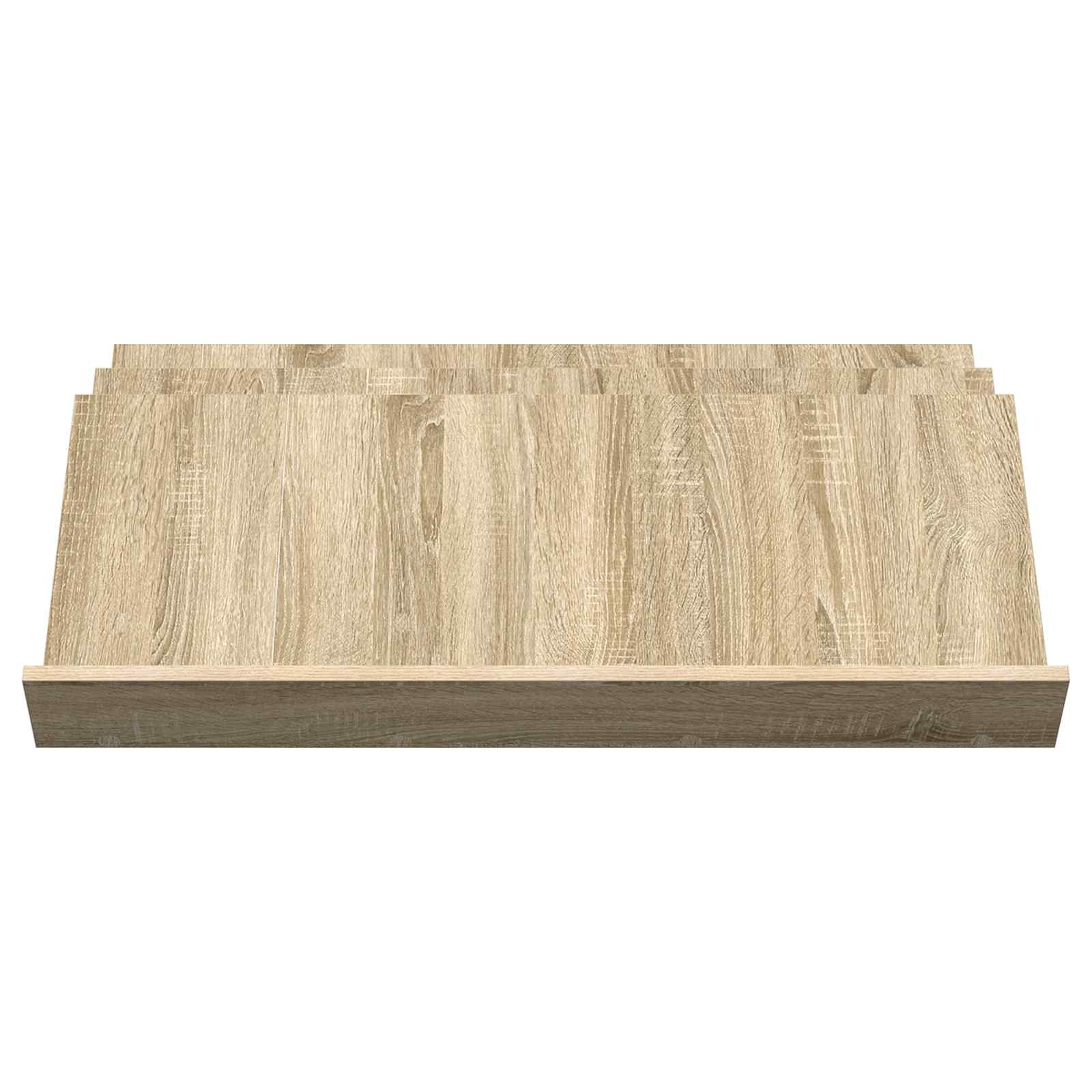 VidaXL Bijzetkast Sonoma Eiken 90 x 57,5 x 42 cm Bewerkt hout