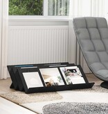 VidaXL Bijzetkast met plank Zwart Eiken 90 x 57,5 x 42 cm Bewerkt hout