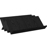 VidaXL Bijzetkast met plank Zwart Eiken 90 x 57,5 x 42 cm Bewerkt hout