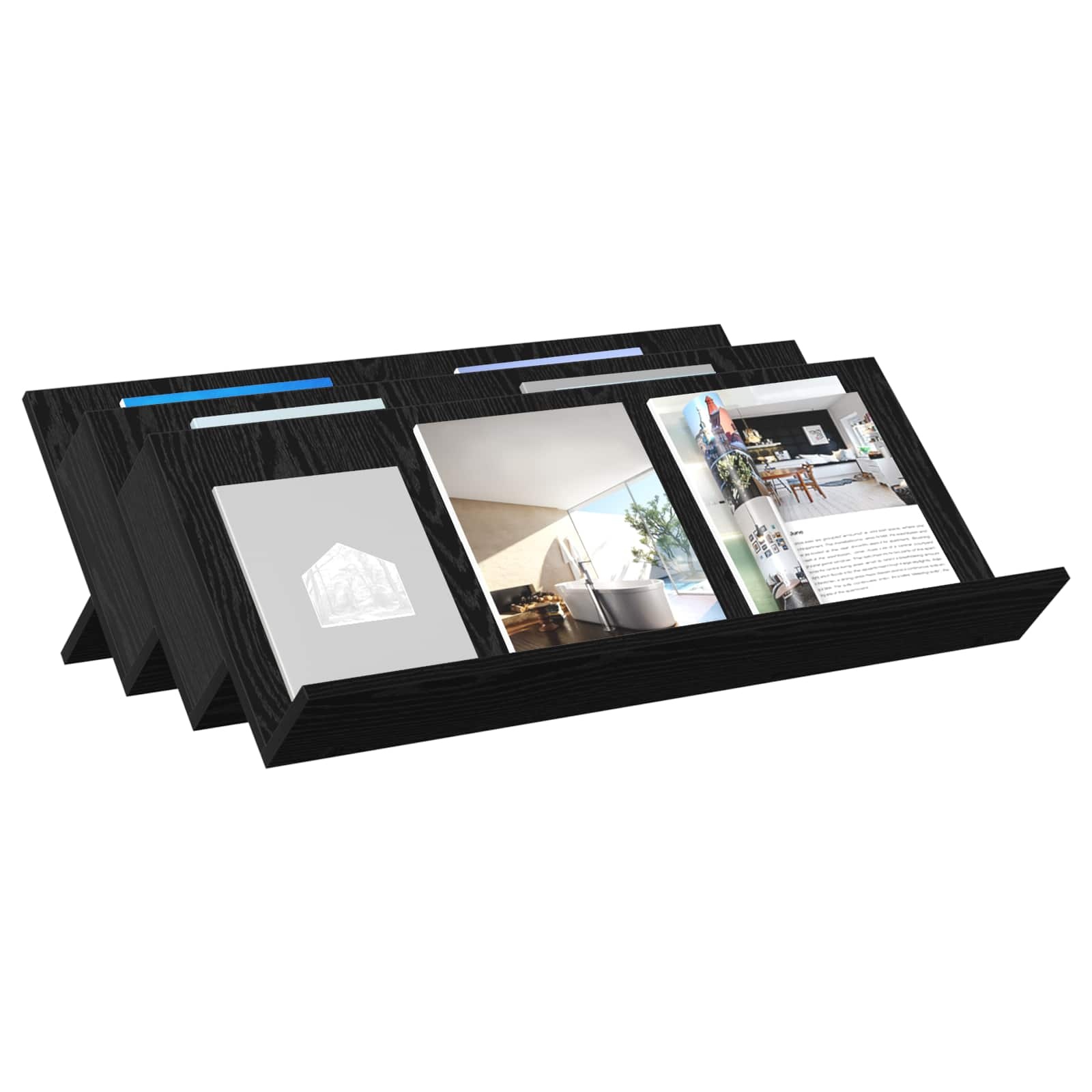 VidaXL Bijzetkast met plank Zwart Eiken 90 x 57,5 x 42 cm Bewerkt hout