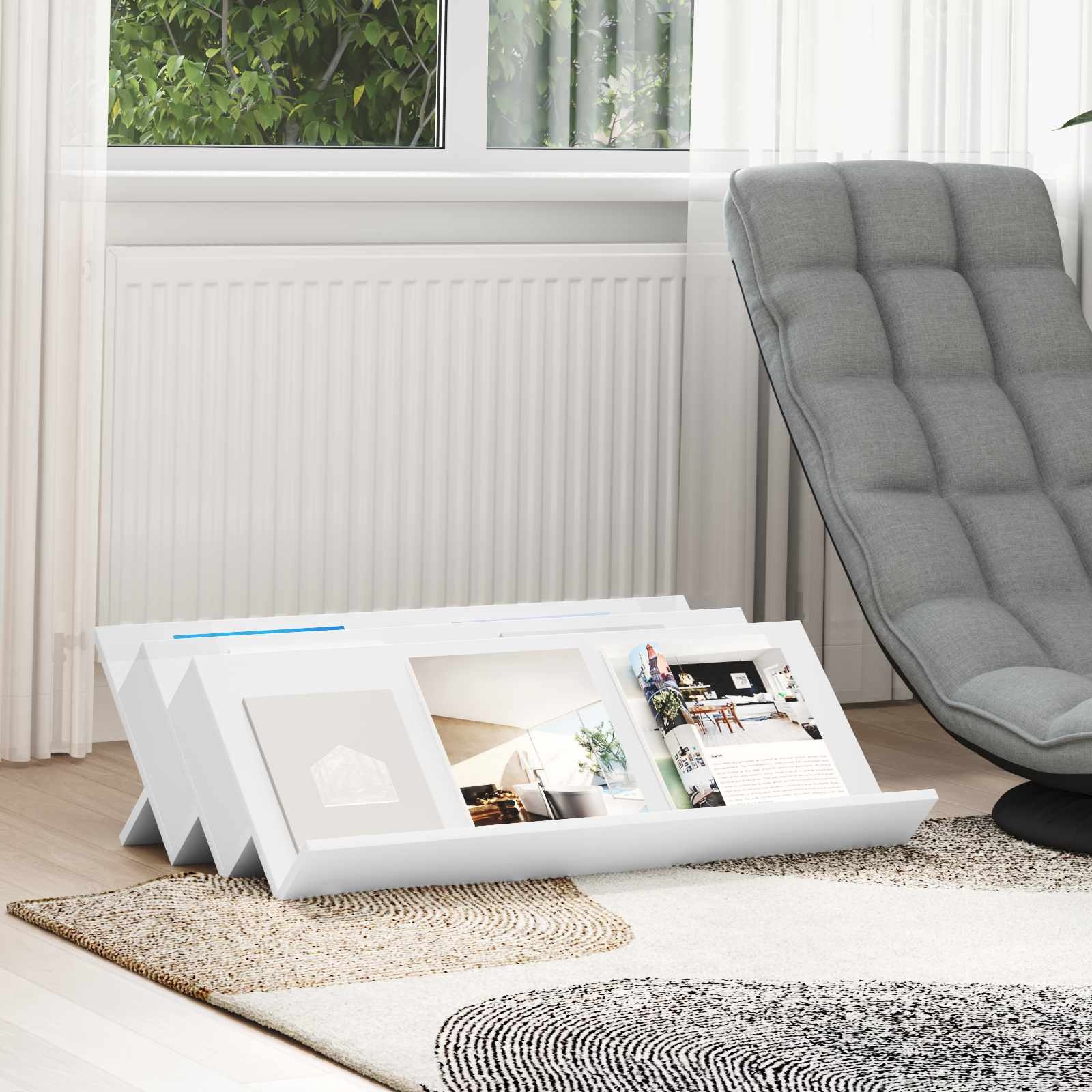 VidaXL Bijzetkast met plank Wit 90 x 57,5 x 42 cm Bewerkt hout