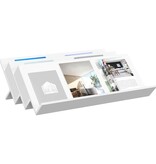 VidaXL Bijzetkast met plank Wit 90 x 57,5 x 42 cm Bewerkt hout