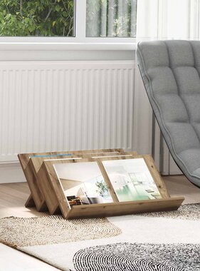 VidaXL Bijzetkast Artisan Eiken 65 x 57,5 x 42 cm Bewerkt hout