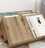 VidaXL Bijzetkast Artisan Eiken 65 x 57,5 x 42 cm Bewerkt hout