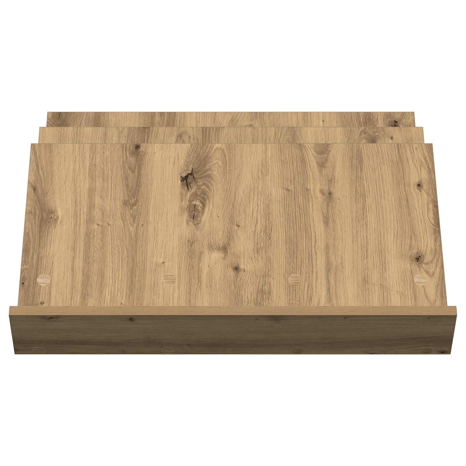 VidaXL Bijzetkast Artisan Eiken 65 x 57,5 x 42 cm Bewerkt hout