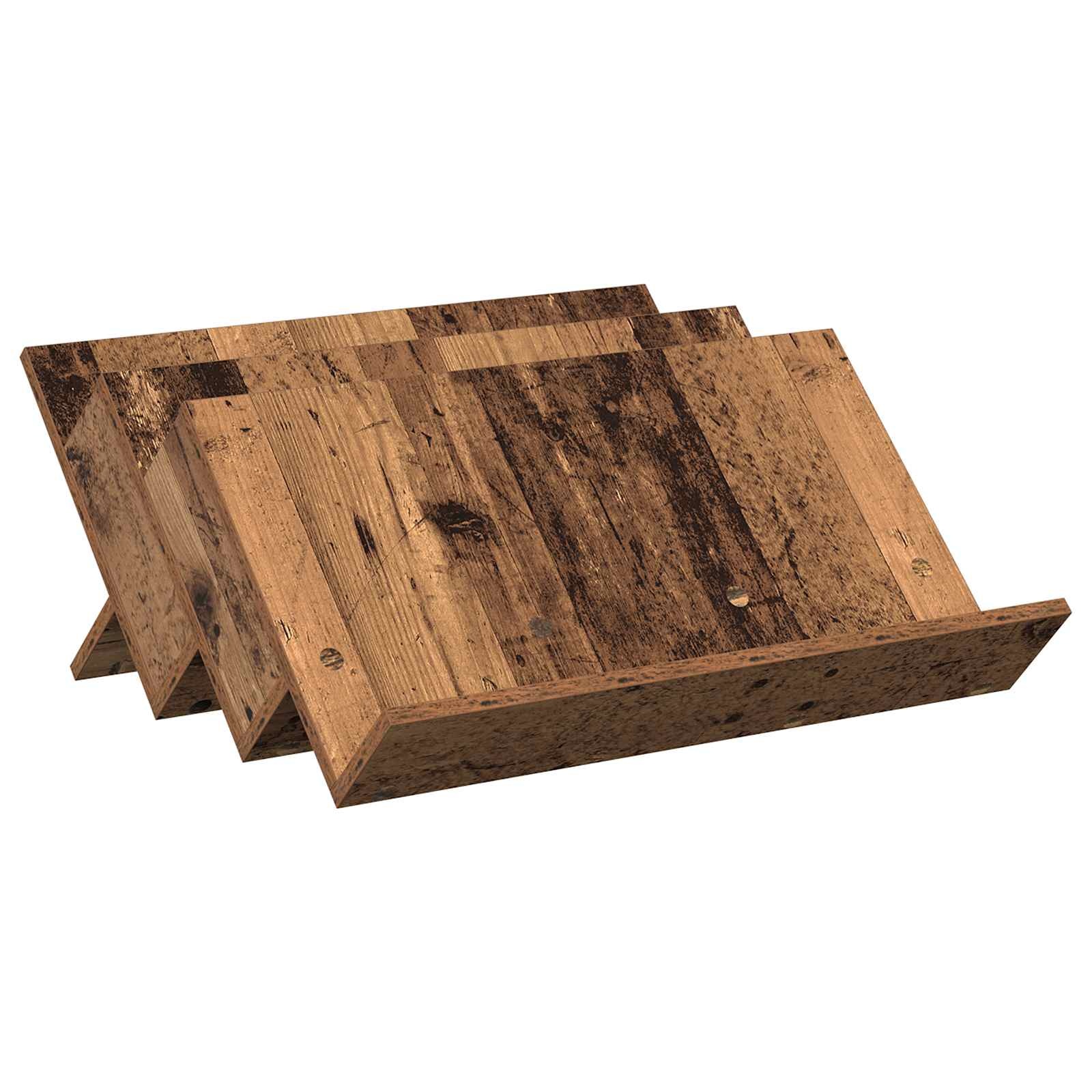 VidaXL Bijzetkast met plank Oudhout 65 x 57,5 x 42 cm Bewerkt hout