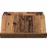 VidaXL Bijzetkast met plank Oudhout 65 x 57,5 x 42 cm Bewerkt hout
