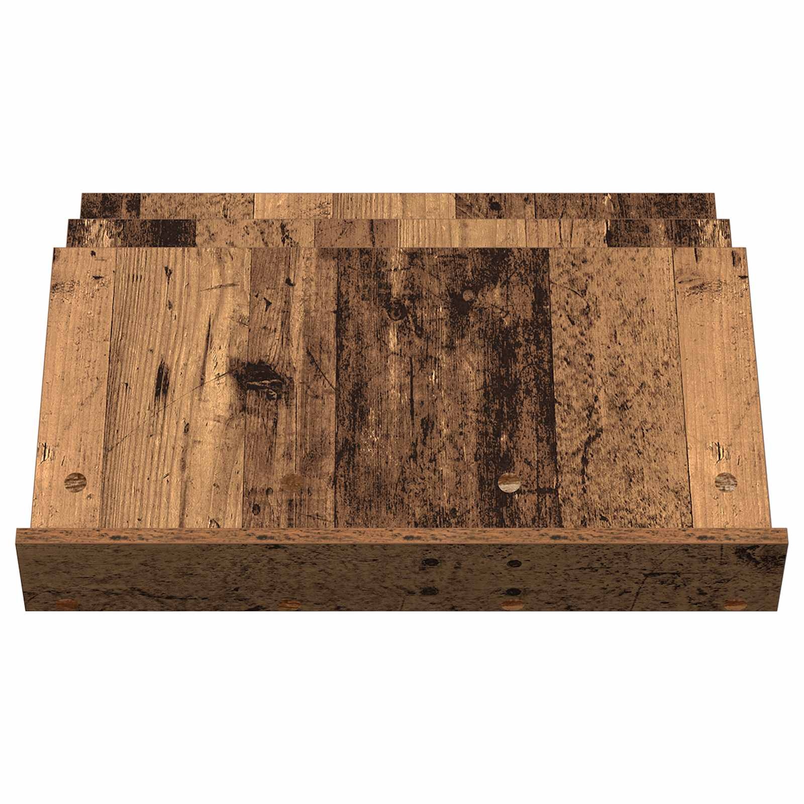VidaXL Bijzetkast met plank Oudhout 65 x 57,5 x 42 cm Bewerkt hout