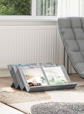 VidaXL Bijzetkast Grijs Sonoma 65 x 57,5 x 42 cm Bewerkt hout