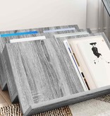 VidaXL Bijzetkast Grijs Sonoma 65 x 57,5 x 42 cm Bewerkt hout