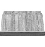 VidaXL Bijzetkast Grijs Sonoma 65 x 57,5 x 42 cm Bewerkt hout