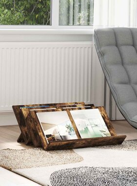 VidaXL Bijzetkast Gerookt eiken 65 x 57,5 x 42 cm Bewerkt hout