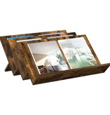 VidaXL Bijzetkast Gerookt eiken 65 x 57,5 x 42 cm Bewerkt hout