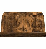VidaXL Bijzetkast Gerookt eiken 65 x 57,5 x 42 cm Bewerkt hout