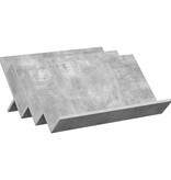 VidaXL Bijzetkast met plank Beton Grijs 65 x 57,5 x 42 cm Bewerkt hout