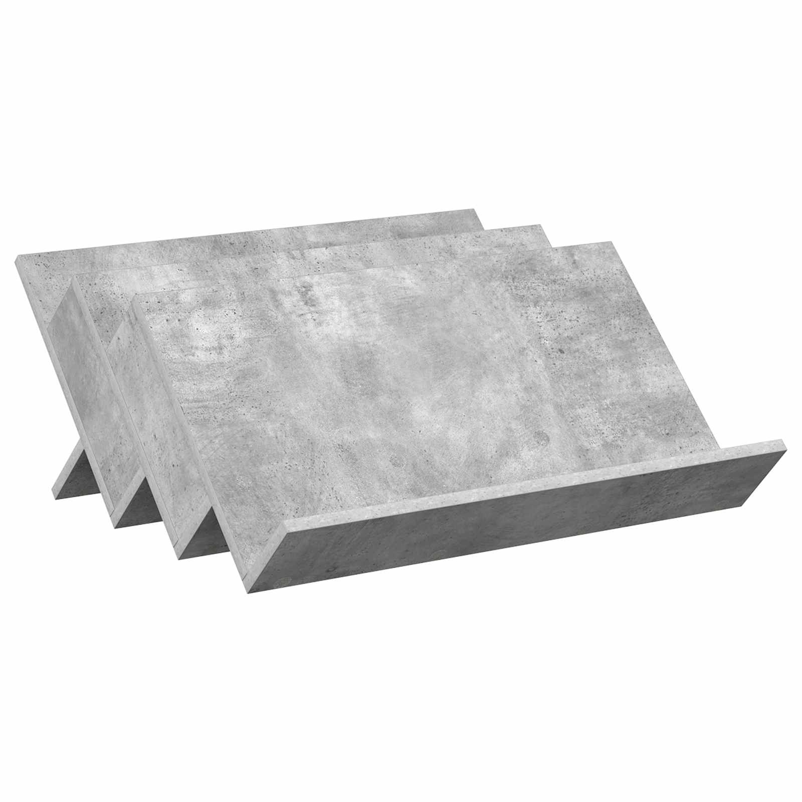 VidaXL Bijzetkast met plank Beton Grijs 65 x 57,5 x 42 cm Bewerkt hout
