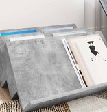 VidaXL Bijzetkast met plank Beton Grijs 65 x 57,5 x 42 cm Bewerkt hout